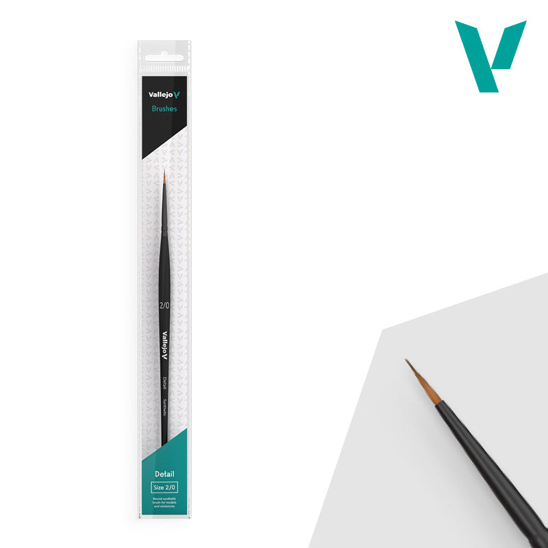 Vallejo - Hobby Brushes: Detail Round Synthetic Brush No. 2/0