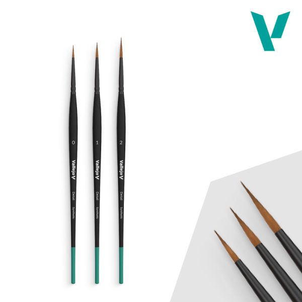 Vallejo - Hobby Brushes: Detail Design Set - Synthetic (0, 1, 2)