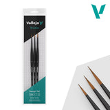 Vallejo - Hobby Brushes: Detail Design Set - Synthetic (0, 1, 2)