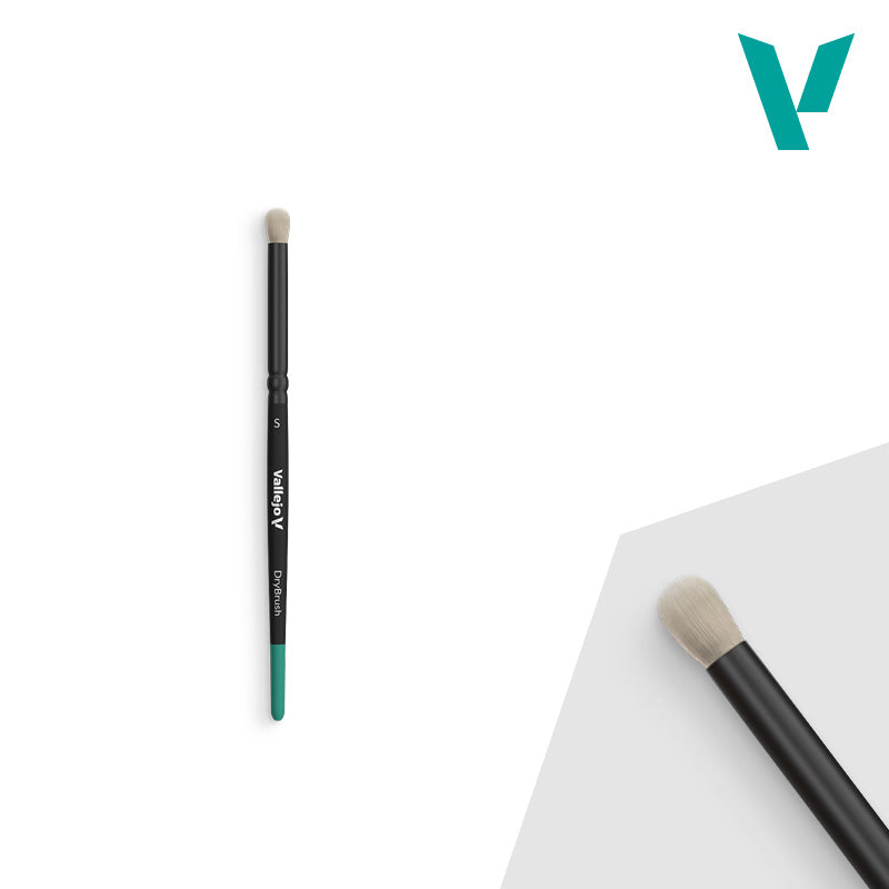 Vallejo - Hobby Brushes: Dry Brush Natural Hair Small