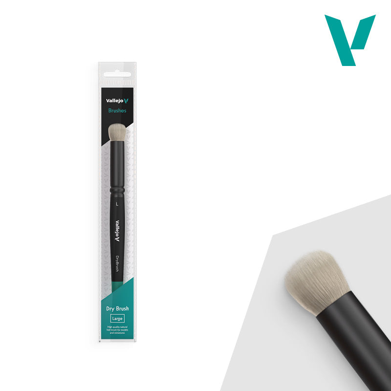 Vallejo - Hobby Brushes: Dry Brush Natural Hair Large