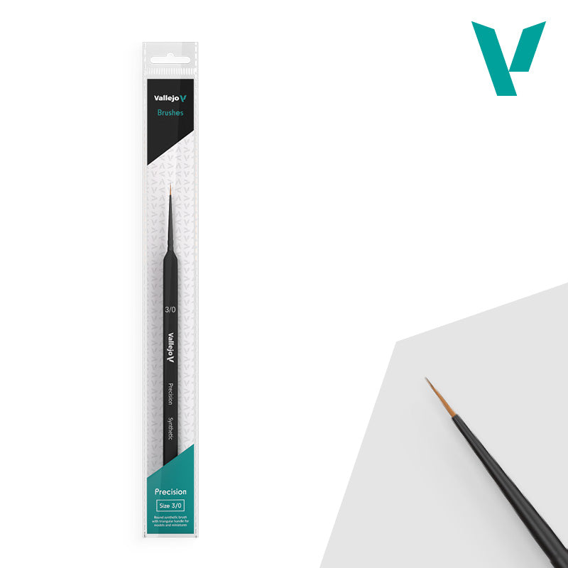 Vallejo - Hobby Brushes: Precision Round Synthetic Brush No. 3/0