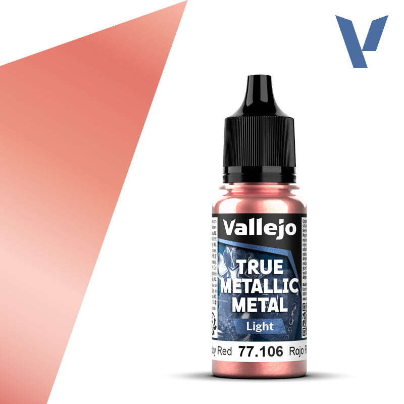Vallejo - True Metallic Metal: Light - Ruby Red