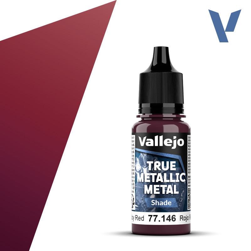 Vallejo - True Metallic Metal: Shade - Ruby Red