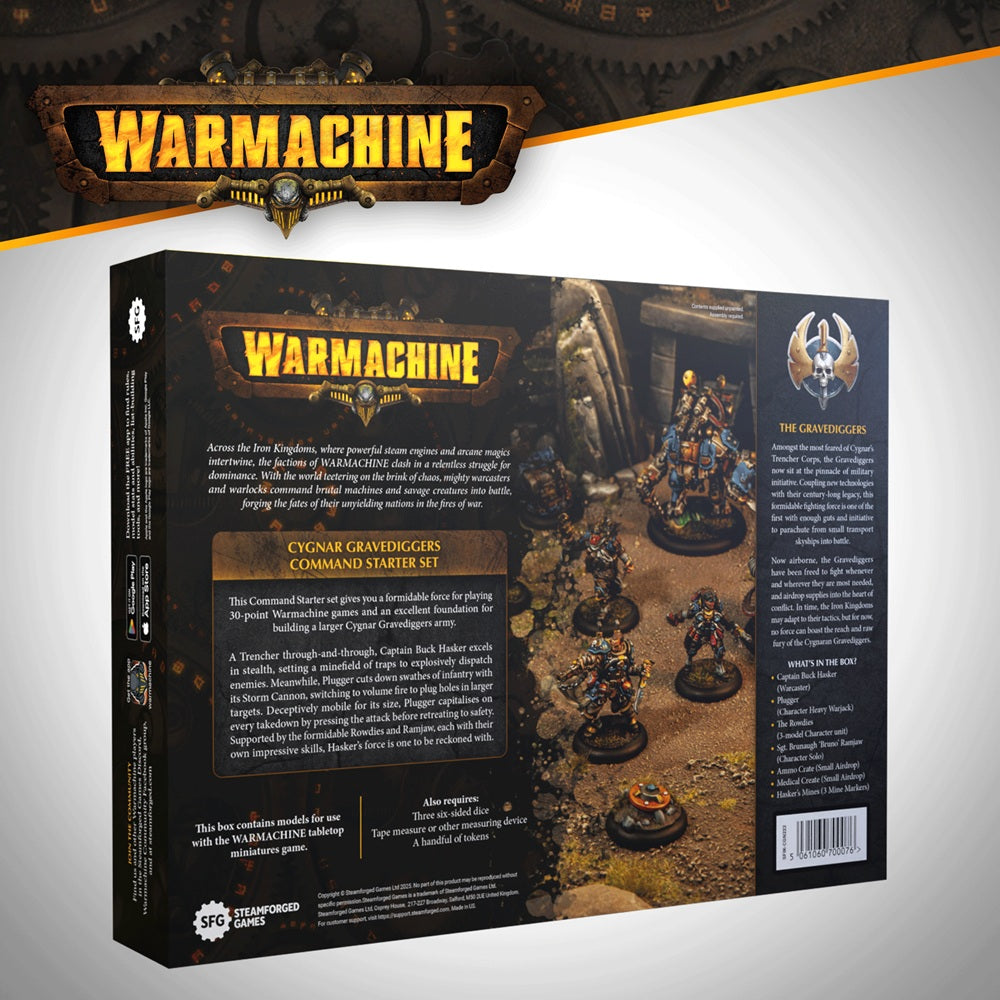 Warmachine: Cygnar Gravediggers Command Starter