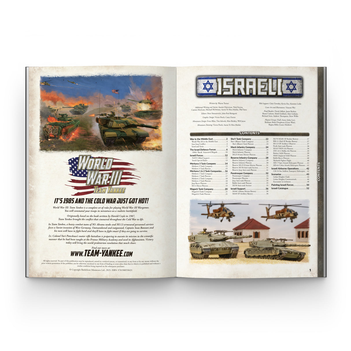 World War III - Team Yankee Israeli Book